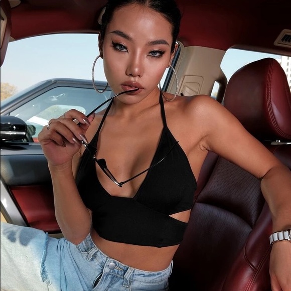 SHEIN Tops - Black Strappy Tank Top